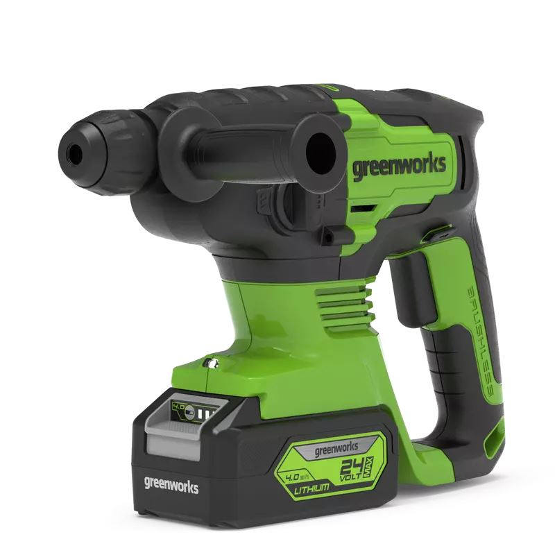 Greenworks GD24SDS2 akkumulátoros fúró-vésőkalapács akku és töltő nélkül (3803007-GW) (3803007-GW)