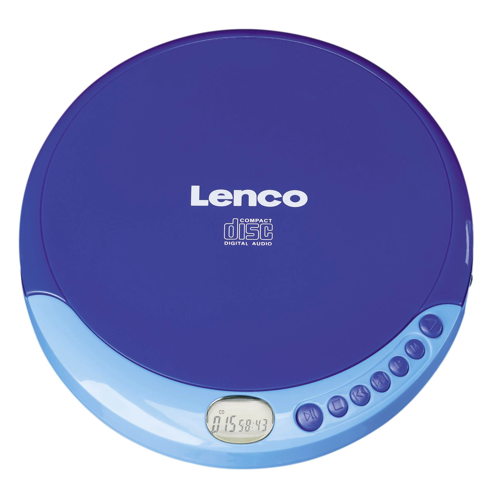 Lenco CD-011 Discman Hordozható CD lejátszó - Kék (CD-011BLAU)