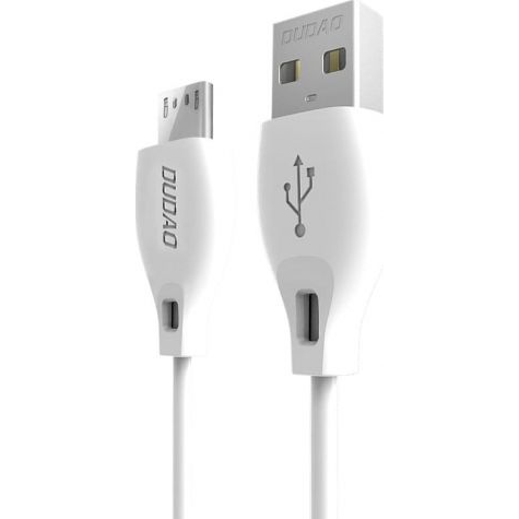Dudao Micro USB Töltőkábel 2.4A 2 m Fehér L4M 2 m Fehér
