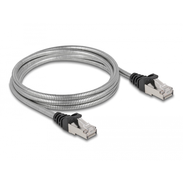 Sieťový kábel RJ45 Cat.6A U/FTP s kovovým plášťom 2m Delock 80109