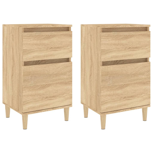 Noptiere, 2 buc., stejar sonoma, 40x35x70 cm, lemn prelucrat