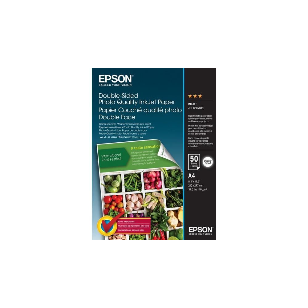 Fotopapír matný Epson A4 140 g/m² 50 ks (C13S400059)