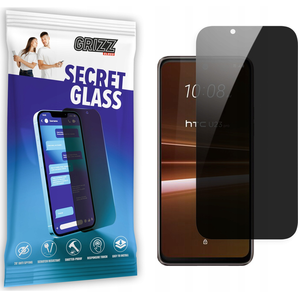 GrizzGlass Szkło prywatyzujące GrizzGlass SecretGlass do HTC U23 Pro