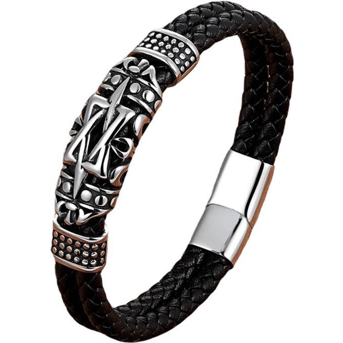 Predator Q1 AL4584/V bőr karkötő - 22 cm (8596544005028)