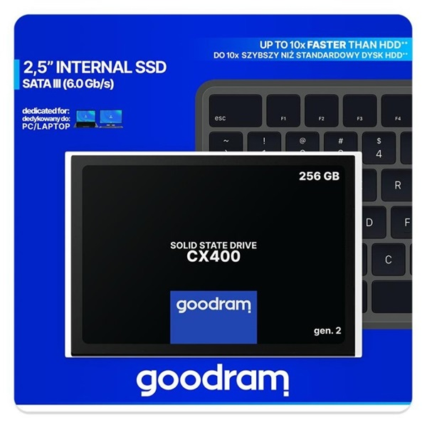 Goodram CX400 gen.2 2.5" 256 GB SATA III 3D TLC NAND