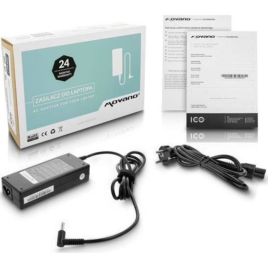 Zasilacz do laptopa Movano 90 W, 3 mm, 4.6 A, 19.5 V (ZZ/HP195462)