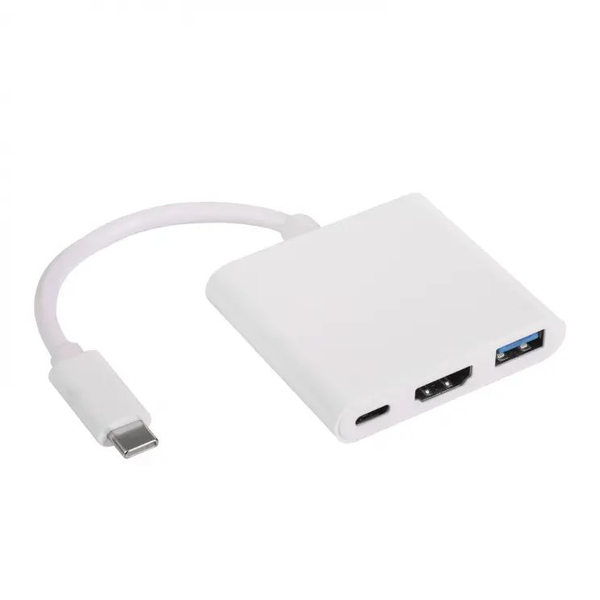 Kabel 3v1 ADAPTÉR Typ USB-C + USB 3.1 + HDMI 4K