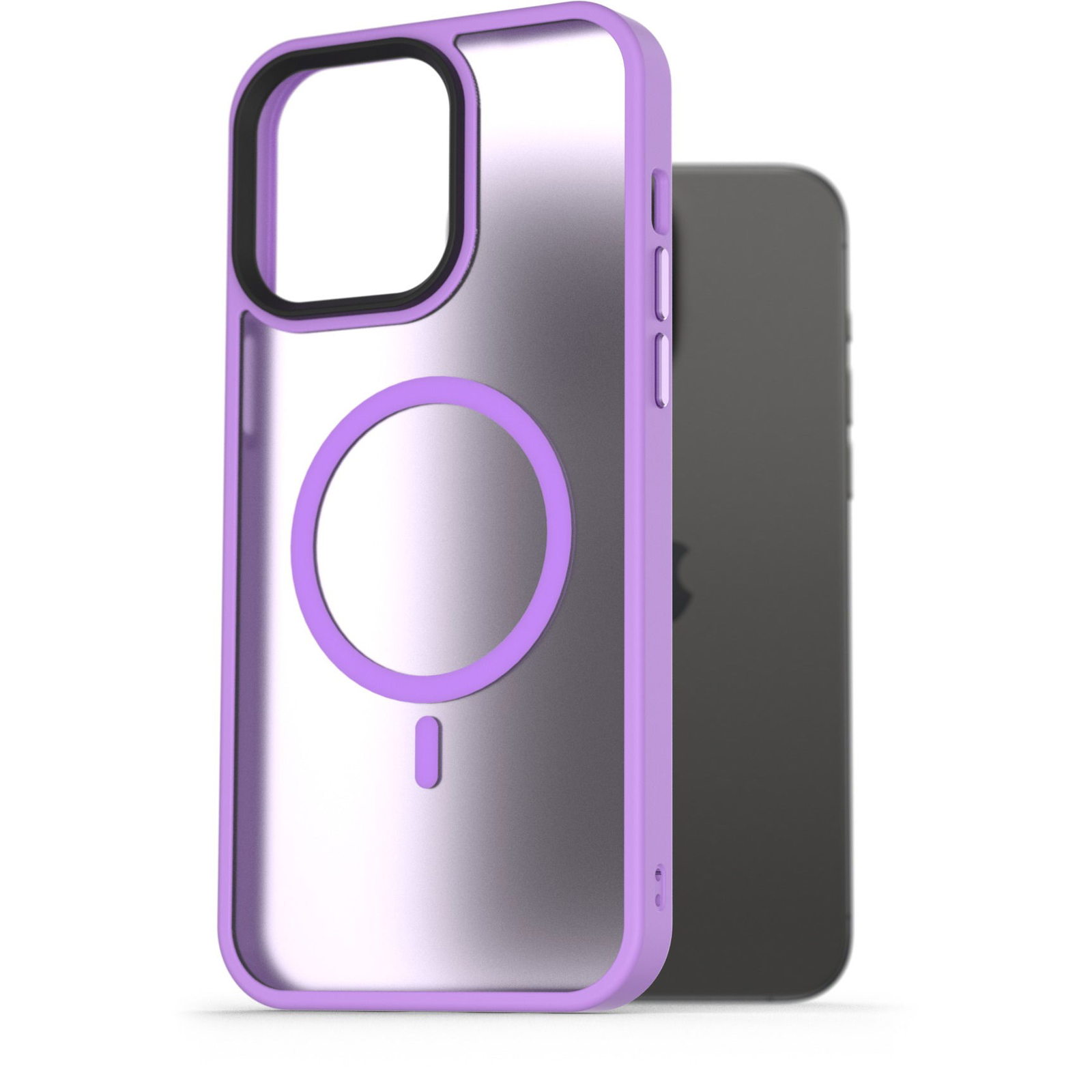 AlzaGuard Matte Case iPhone 15 Pro Max MagSafe világoslila tok (AGD-PCMM23V)