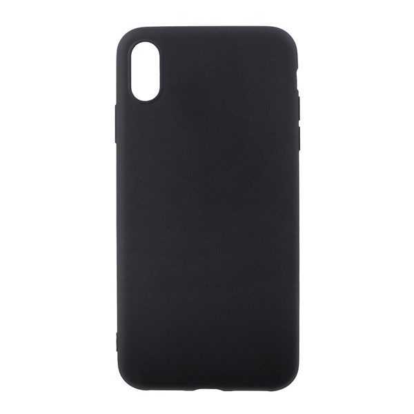 Szilikon telefonvédő (matt) FEKETE [Apple iPhone XS Max 6.5] (5996457803309)