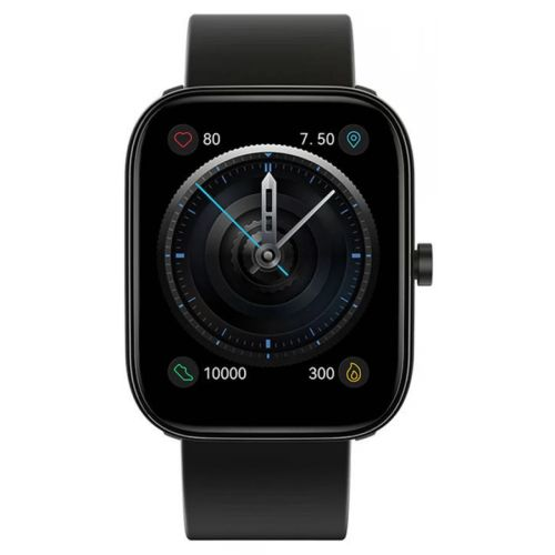 SmartWatch, Haylou, водоустойчив, дисплей 1,69 инча, Bluetooth 5.0, силиций/метал, 45,7x37x11,4 мм, черен