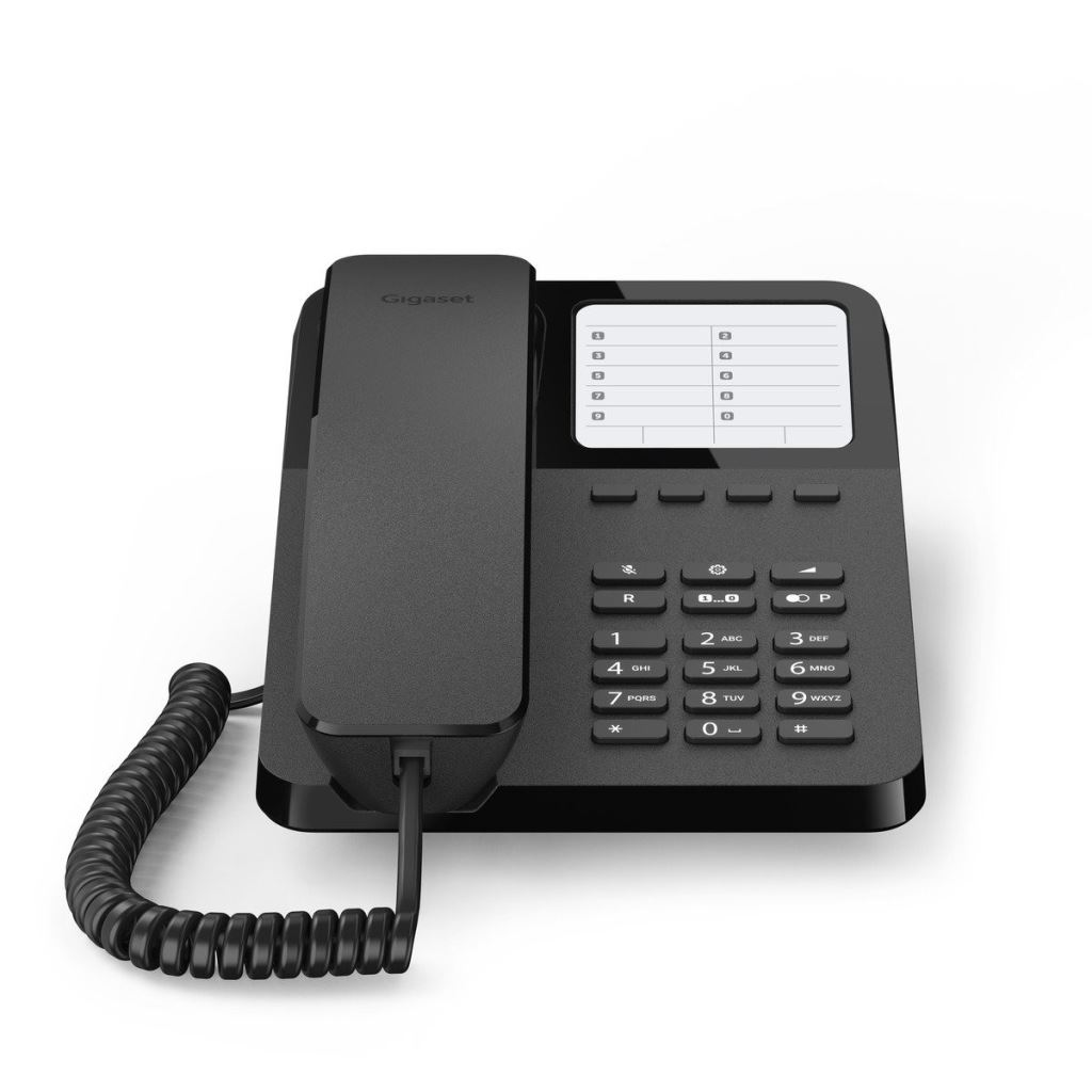 Gigaset DESK 400 telefon fekete (S30054H6538S201) (S30054-H6538-S201)