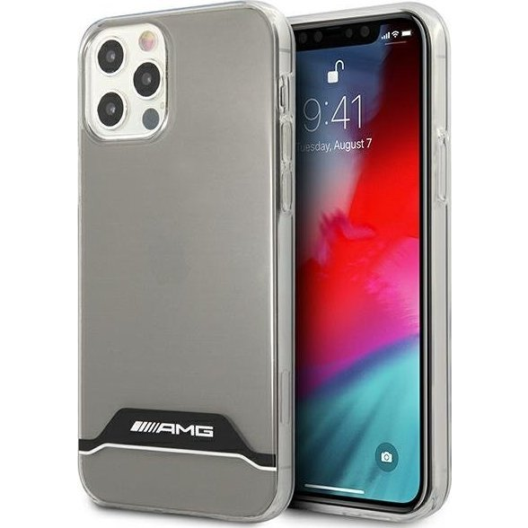 AMG Apple iPhone 12 / 12 Pro Telefon Tok - Átlátszó Fekete (3666339014230)