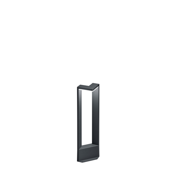 Sloupek osvětlení obdélník Trio integrovaný LED zdroj 50 cm černý