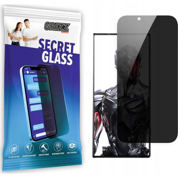  GrizzGlass Szkło prywatyzujące GrizzGlass SecretGlass do ZTE nubia Red Magic 8 Pro+