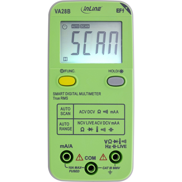 InLine 43117B multimeter Digitalt multimeter CAT III 600V