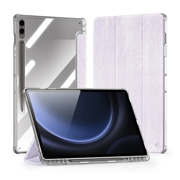 Dux Ducis UNID tok álló, textil hatású (aktív FLIP, oldalra nyíló, TRIFOLD, asztali tartó, ceruza tartó) LILA Samsung Galaxy Tab S10 Plus LTE (SM-X826B) / Galaxy Tab S10 Plus WIFI (SM-X820) (GP-162937)