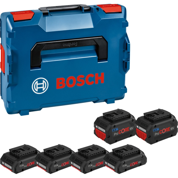 Bosch 1600A02A2T Professional ProCORE18V Akkumulátor készlet (4x 4Ah Akku + 2x 8Ah Akku)