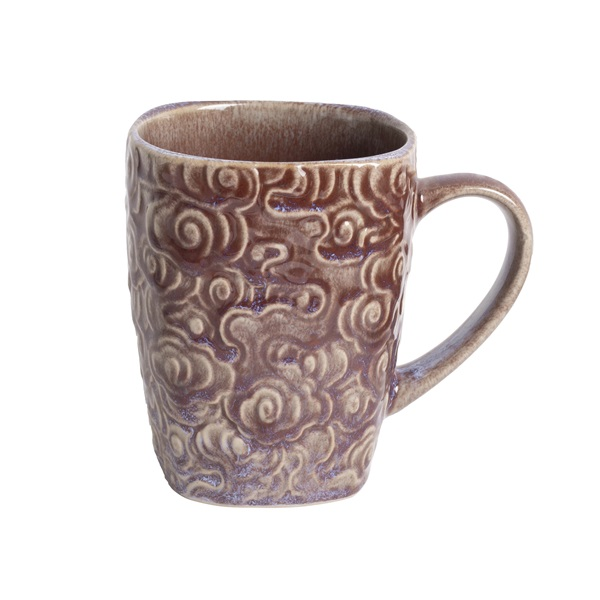 IRIS kerámia bögre virágos lila 400ml (171216)