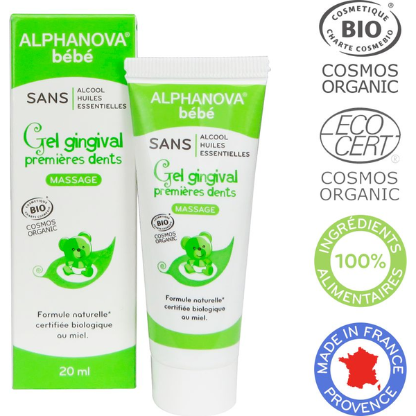 Alphanova Bebe Żel organiczny łagodzący ząbkowanie 20ml