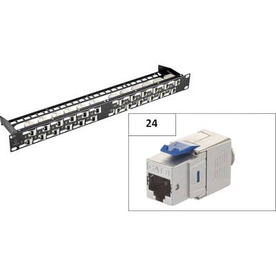 Renkforce KSV8 24 port Hálózati patchpanel CAT 8.1 1 ME (RF-3829134)