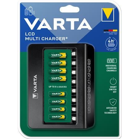 Varta LCD Multi Charger+ batterioplader Husholdningsbatteri Vekselstrøm
