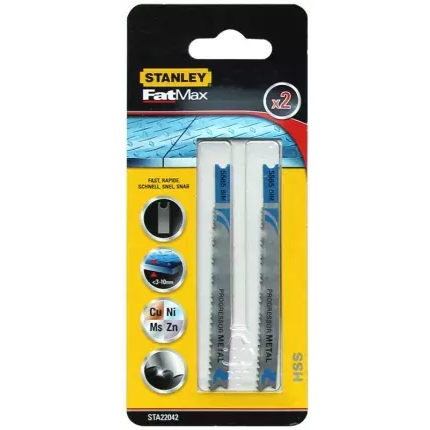 Stanley U-típusú szúrófűrészlap Hss91,5X75Mm 2db fémhez (Sta22042) (STA22042-XJ)