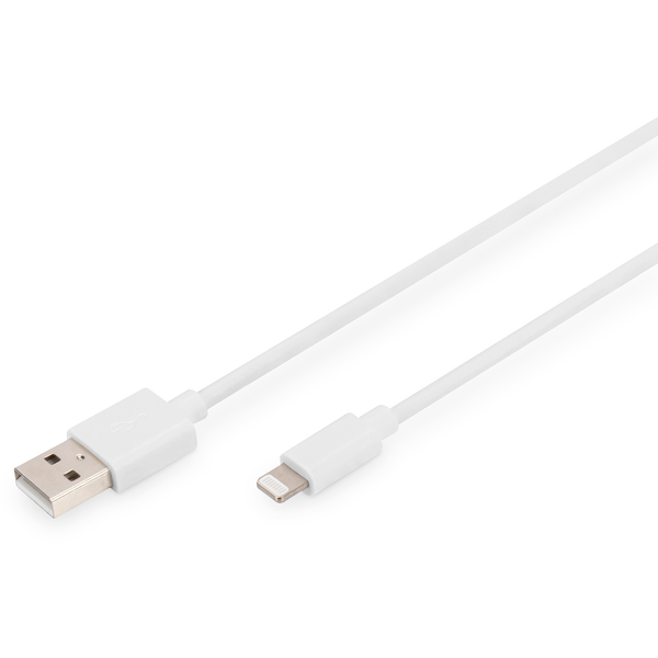 USB > Lightning (ST-ST) 1m Digitus White