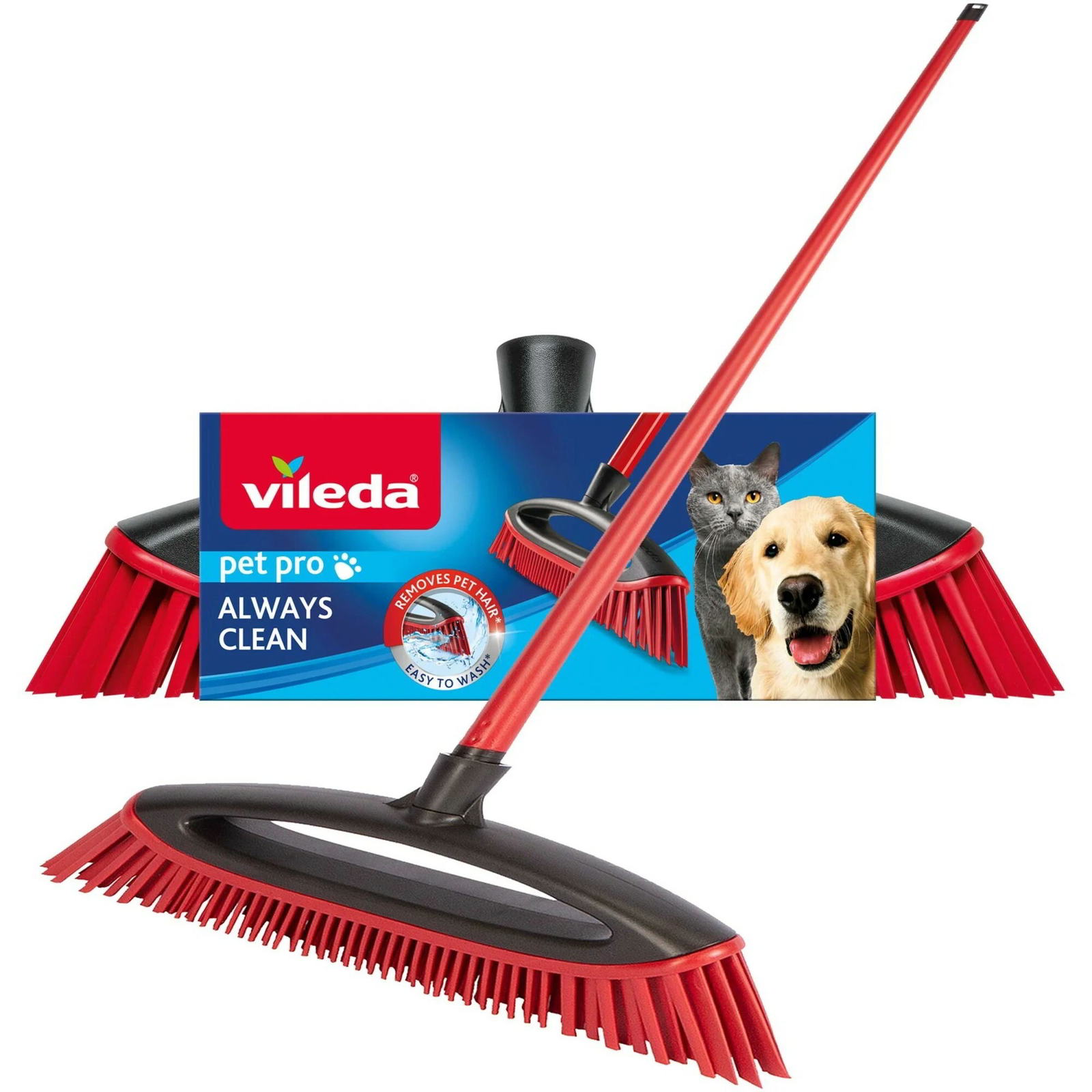 Vileda 174451 Pet Pro Always Clean kisállat seprű - Szürke (174451)