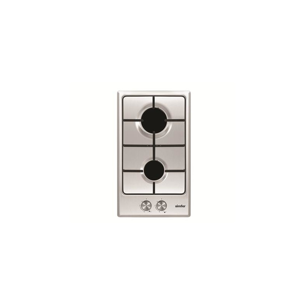 Simfer H3.200.VGRIM Beépíthető Gázfőzőlap 2 Égő Inox