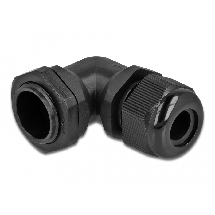 Delock Kábel tömszelence PG16 90 hajlított fekete (60333) (60333)