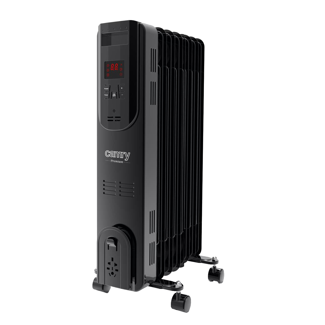 Camry CR 7812 Elektromos Olajradiátor 7 tagos 1500W - Fekete (CR 7812)