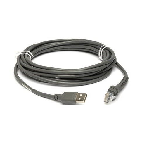 Zebra vonalkód olvasó adatkábel USB 15ft (4.57m) (CBA-U10-S15ZAR) (CBA-U10-S15ZAR)