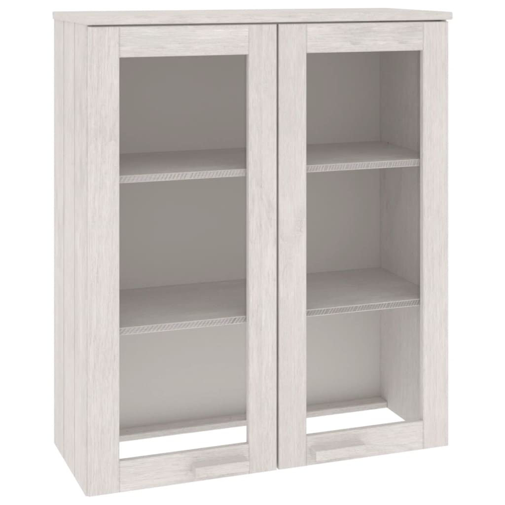 HAMAR fehér tömör fenyőfa felső szekrény 85 x 35 x 100 cm (340505)