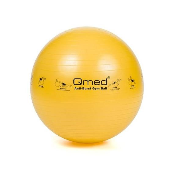 Qmed DRQM3A0MA001P Gimnasztikai labda pumpával 45 cm - Sárga (DRQM3A0MA001P)