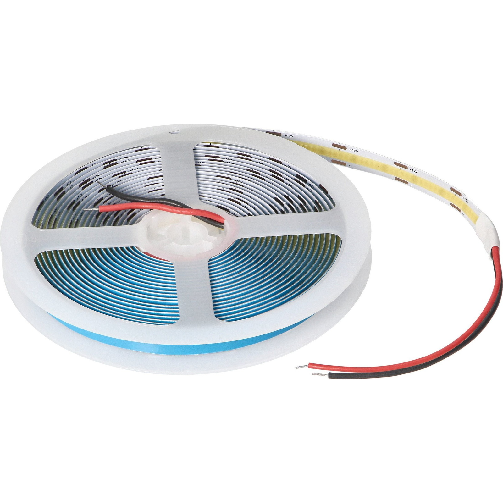 COB LED Szalag 12V, 480L/m, 900lm/m, 10W/m, IP20, 6000K, 5m