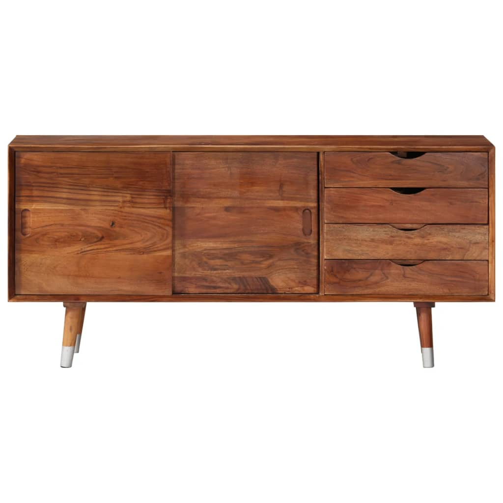 tömör akácfa TV-szekrény 118 x 30 x 55 cm (340303)