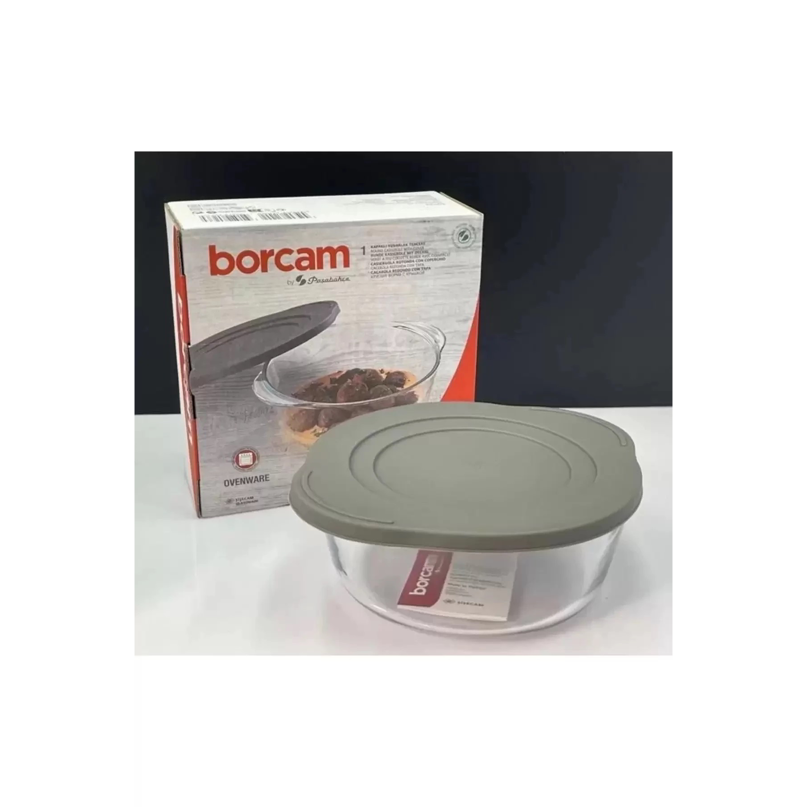 Pasabahce Borcam Hőálló üvegedény Műanyag tetővel 25x17cm 1.45L - Átlátszó (1205791)