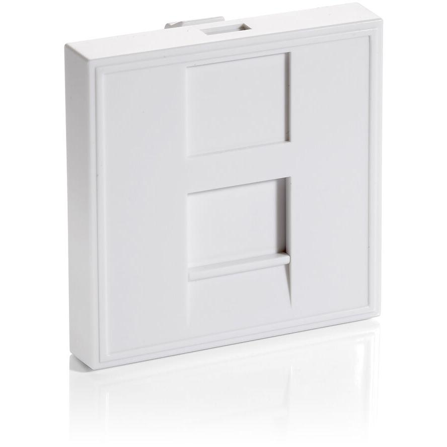 Equip Unterputzdose Einsatz French 1 Keystone 45x45 RAL9010 Polybeutel (125471)