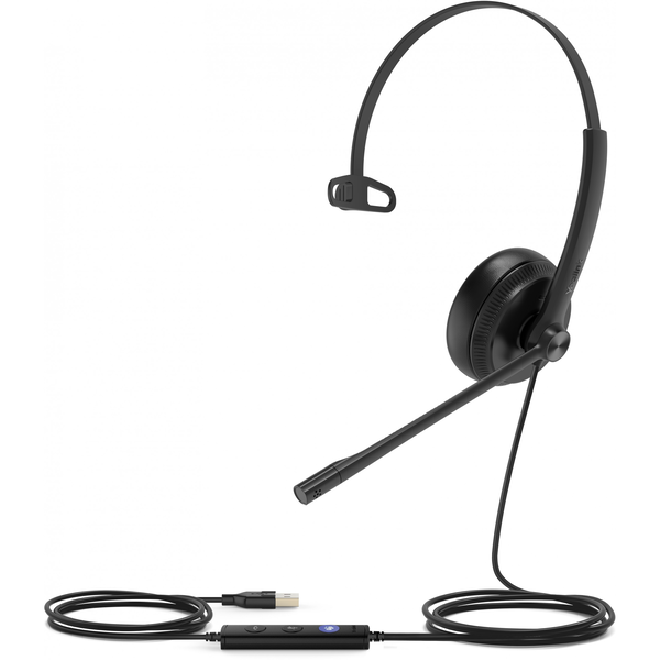 Yealink UH34 Mono Teams Headset Bedraad Hoofdband Kantoor/callcenter USB Type-A Zwart