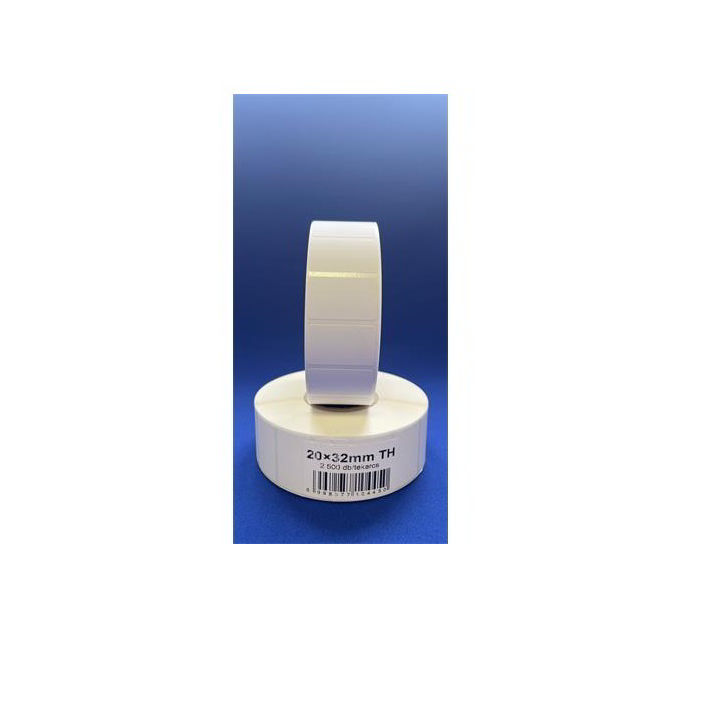 Etikett 20 x 32 mm Thermo (2500 etikett / tekercs) (5998377104450)