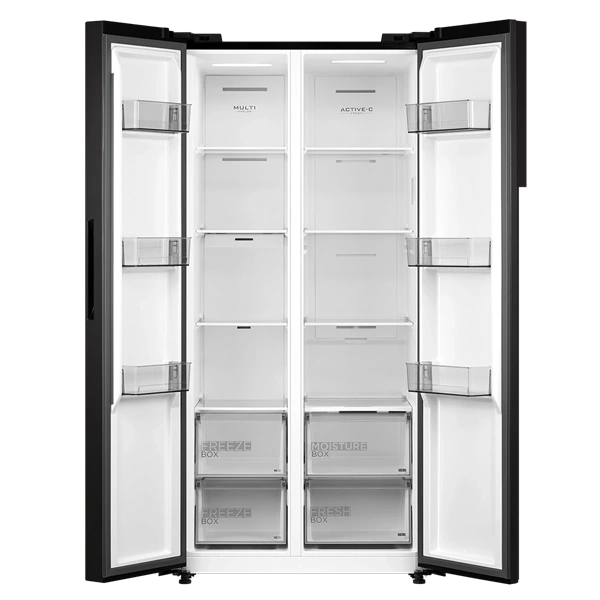 Chladnička MIDEA MDRS619FIE45 Side by Side No Frost 177.5 cm Tmavý inox
