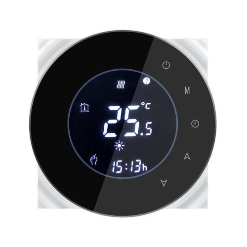 SMARTZILLA Tuya okos termosztát elektromos fűtéshez fekete (2044109) (smart2044109)