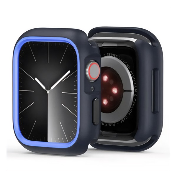 Dux Ducis BAMO műanyag óra keret (ütésállóság) SÖTÉTKÉK Apple Watch Series 10 46mm (GP-164816) (GP-164816)