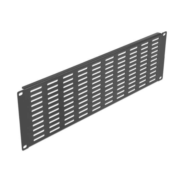 Delock 19 hálózati kabinet panel hosszanti ventillációs nyílásokkal 3U fekete (66681) (66681)