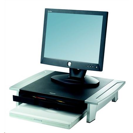 Fellowes Office Suites 71,1 см (28") Черен, Сребърен Бюро