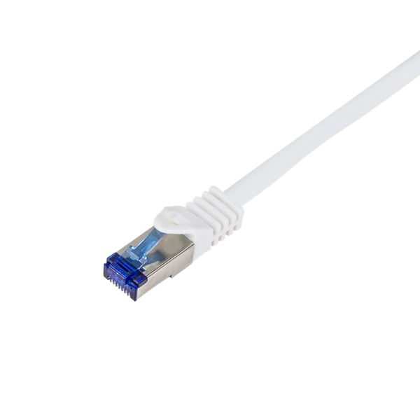 Patchcord LogiLink C6A041S Cat.6A S/FTP Ultraflex 1,5m biela