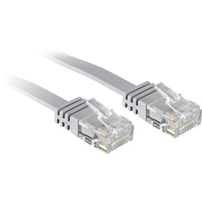 RJ45 Hálózat Csatlakozókábel CAT 6 U/UTP 1.00 m Szürke Védővel LINDY (47491)