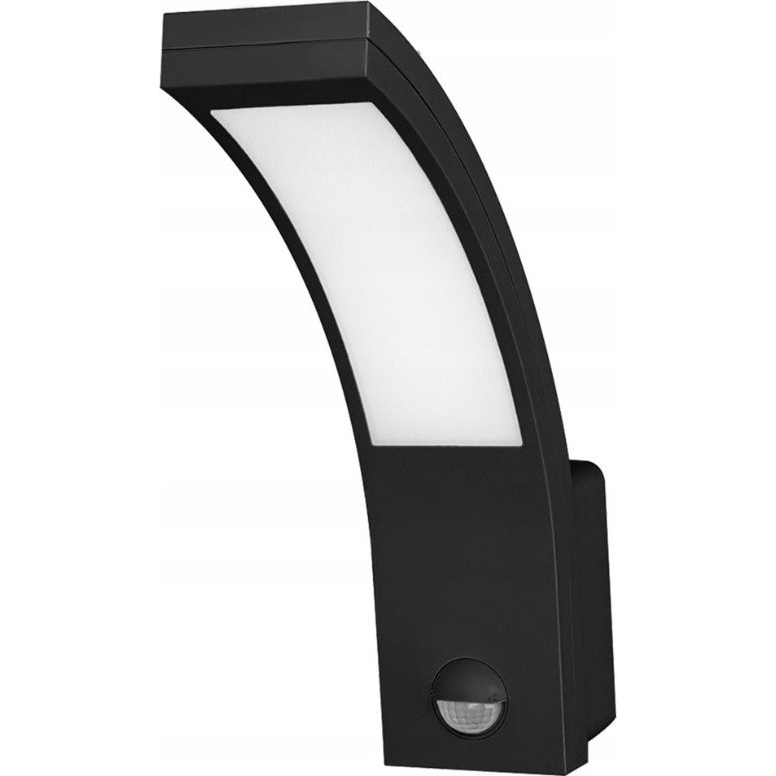 Adviti Piryt Kültéri LED Fali Lámpa Modern IP54 Fekete 10w Mozgásérzékelővel (AD-OP-6109BLPMR4)