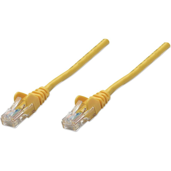 Intellinet RJ-45, M/M, 1m cavo di rete Giallo Cat5e U/UTP (UTP)