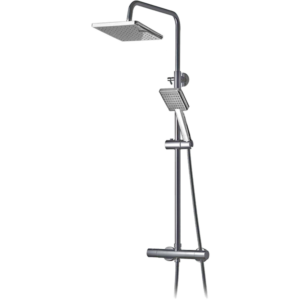 THERMO COLUMN WITH SQUARE SHOWER HEADS